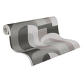 Made in Germany - Luxury Wallpaper rolls Art Deco Grey Black Non Woven Contract Wallpaper for Hotel Retro - 1005 x 053 m