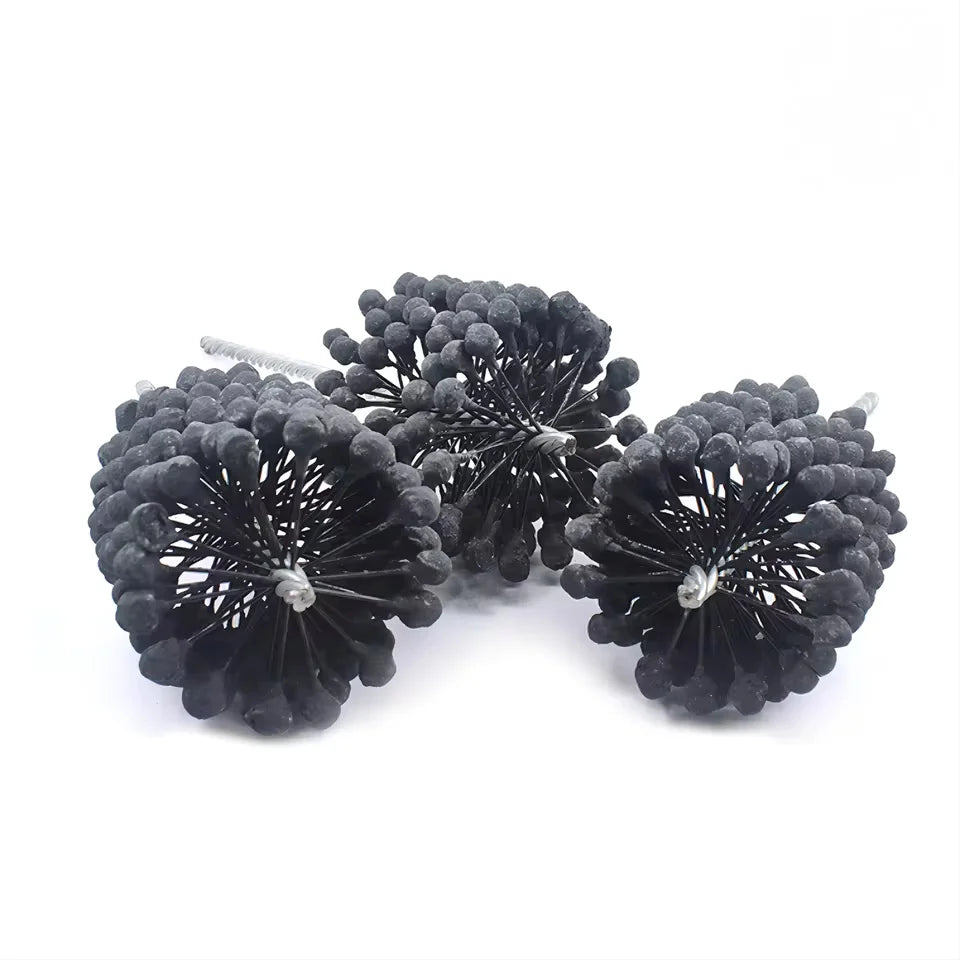 Flexible 3-80mm Cylinder Honing Brushes Grit 320 Abrasive for Polishing Mild Steel Stainless Steel Cast Iron Soft Ferrous