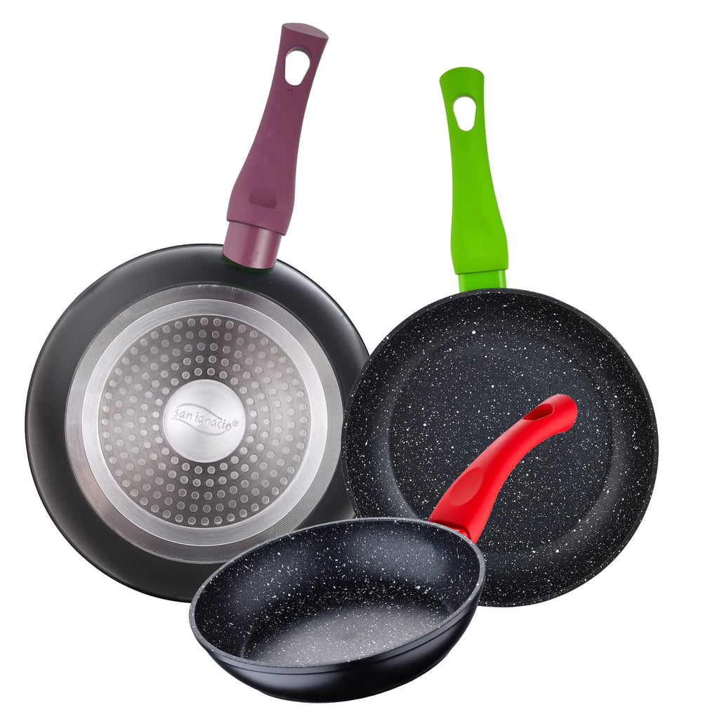 Set of 3 frying pans 18/22/26 cm SAN IGNACIO Jolie collection
