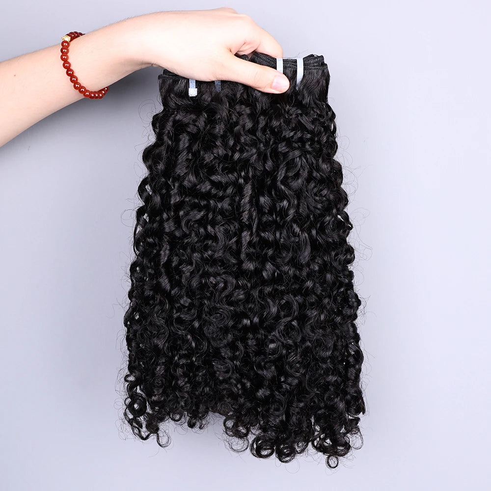 Wholesale 12A Pixie Curl Double Drawn Raw Virgin Cuticle Aligned Hair VendorsTop Grade Remy Hair 100% Human Hair in Bulk