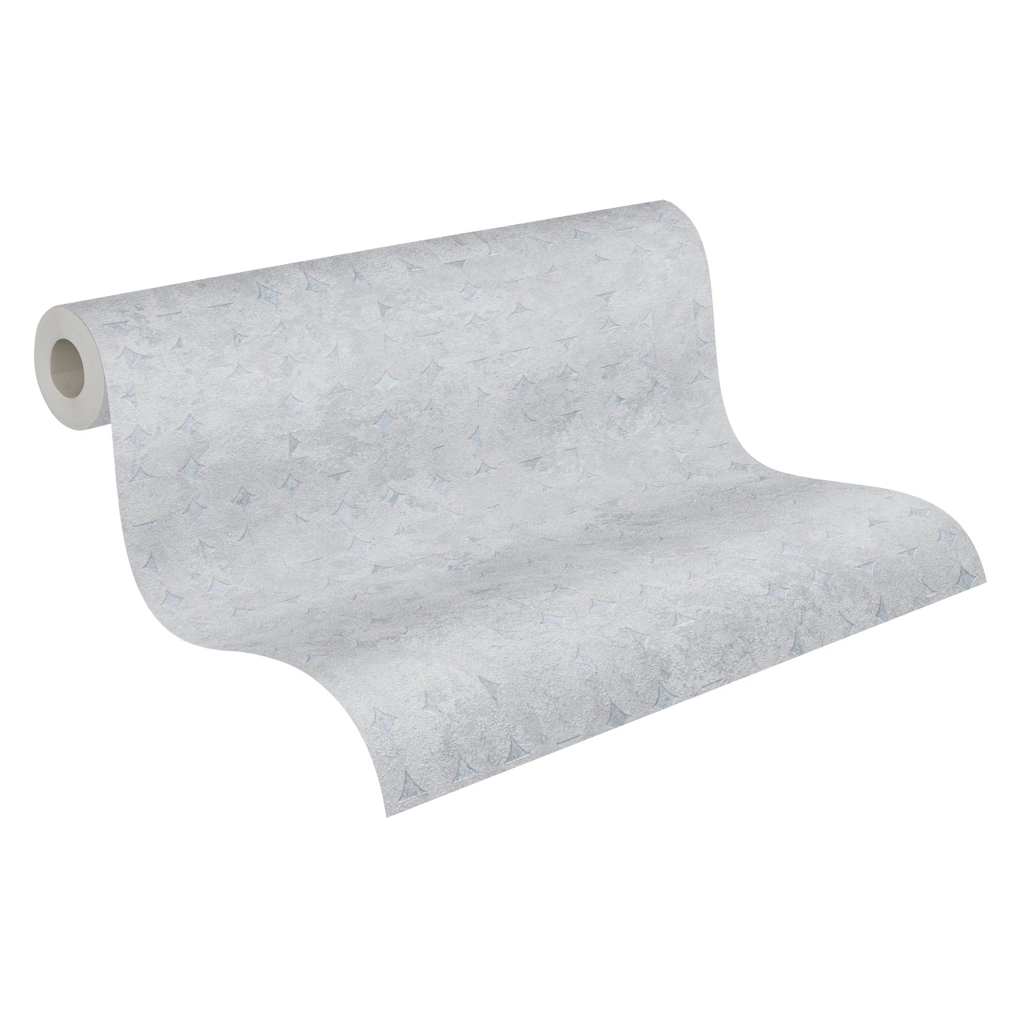 Made in Germany - Wallpaper rolls Used Look Light Grey Silver - Non Woven- Modern Wallpaper Graphic for Walls - 1005 x 053 m