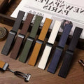 Magnetic Buckle Silicone Leather Watch Band for Samsung Galaxy Watch 7 6 5 4 40mm 44mm Universal 18mm 20mm 22mm Watch Straps
