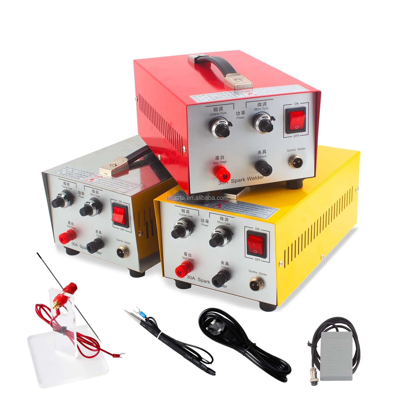 Boasta Factory Small 30A Spot Welding Machine 200W 0.5-0.8MM Metal Silver Gold Permanent Jewelry China Making Machine Equipment