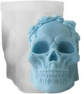 Wholesale OEM Food Grade Silicone Candle and Gypsum Molds in Skull Shape Can Be Used for Home Decoration and Artistic Creation