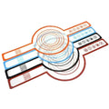 Chuanda Reusable Bread Baking Mat Silicone Cast in Iron Oven Liner with Long Handles for Bread