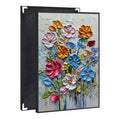 UNIART Original Hand-Painted Thick Oil Canvas Art Abstract Floral Wall Decor for Hotel Projects Floral Texture Vertical Abstract