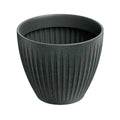 Latia Round Flowerpot 30x25 graphite granite