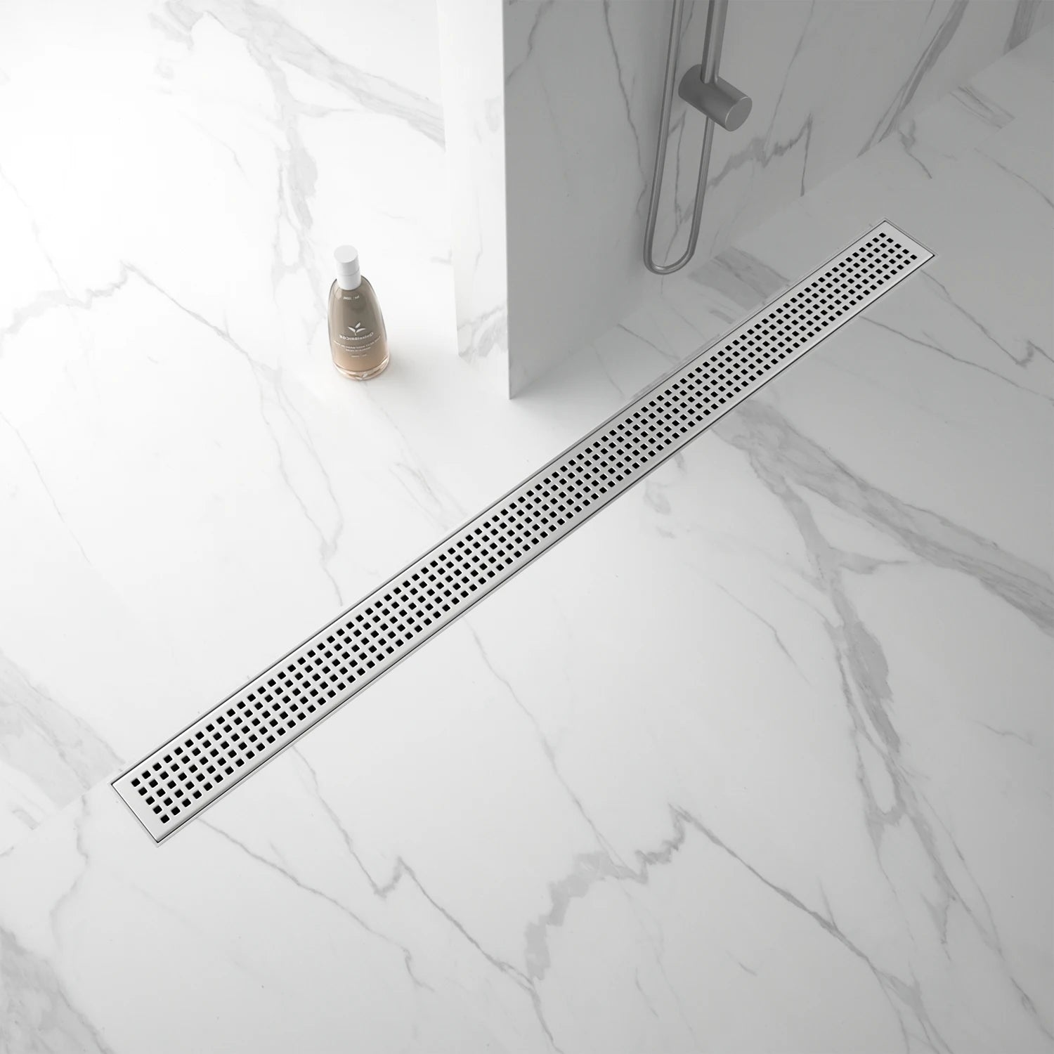 NEODRAIN 32 Inch Square Slot Floor Drain Cover Stainless Steel Bathroom Drain Material for Direct Drainage Dropship From USA
