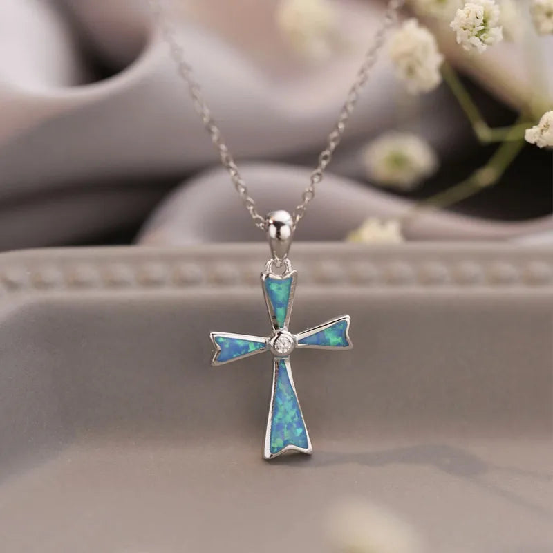 Low MOQ Wholesale Fine Jewelry Classic Christian Minimalist Dainty Women 925 Sterling Silver Zircon Charm Necklace