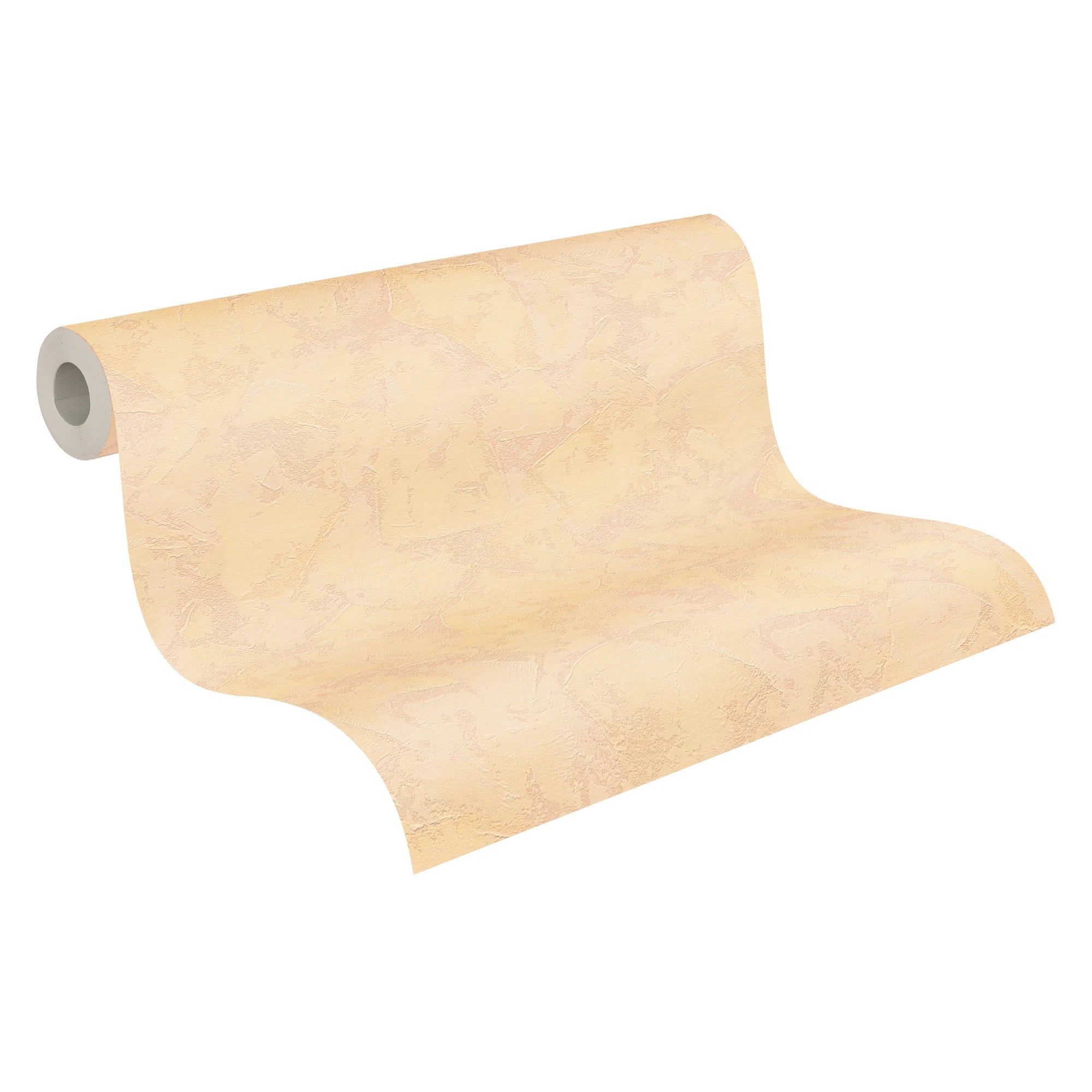 Made in Germany - Wallpaper rolls Solid Plain Colour Orange - Non Woven Vinyl - Modern Wallpaper Plaster Look - 1005 x 053 m