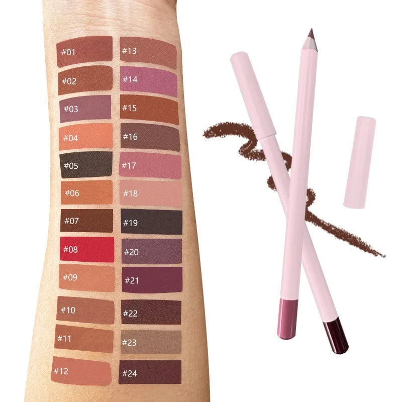 Free Samples Waterproof Peel Off Stain Smooth Makeup Creamy Deep Brown Black Marker Natural Lip Liner Tint