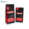 Custom 500G 1KG Coffee Bag Flat Bottom Packaging Pouch Ziplock Aluminum Foil Coffee Bean Bags with Air Valve