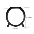 Heavy Duty Metal Desk Legs | O Shape Iron Table Legs for Office Desk Coffee Table & Furniture Bench