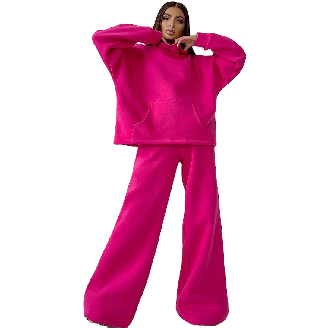 2023 Hot Sale Europe United States Foreign Trade Women's Autumn New Formal Solid Hooded Pocket Eco-Friendly Anti-Pilling