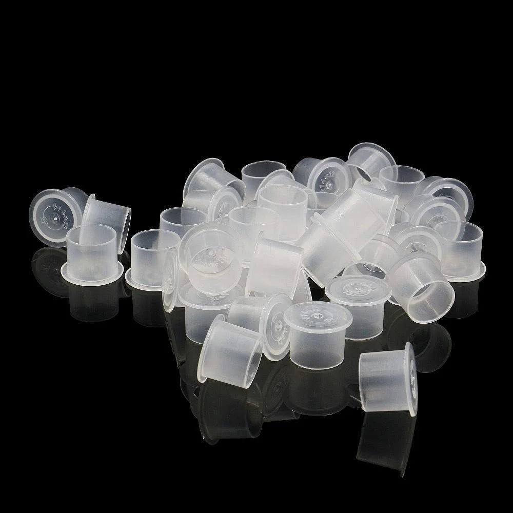MASSA Disposable Waterproof Plastic Tattoo Ink Cup 500pcs/bag Permanent Makeup Accessories MegaBDM