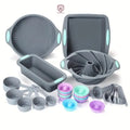 Food Grade Silicone Baking Pans Non Stick Fluted Baking Cake Mold Spiral Baking Cake Tools Set