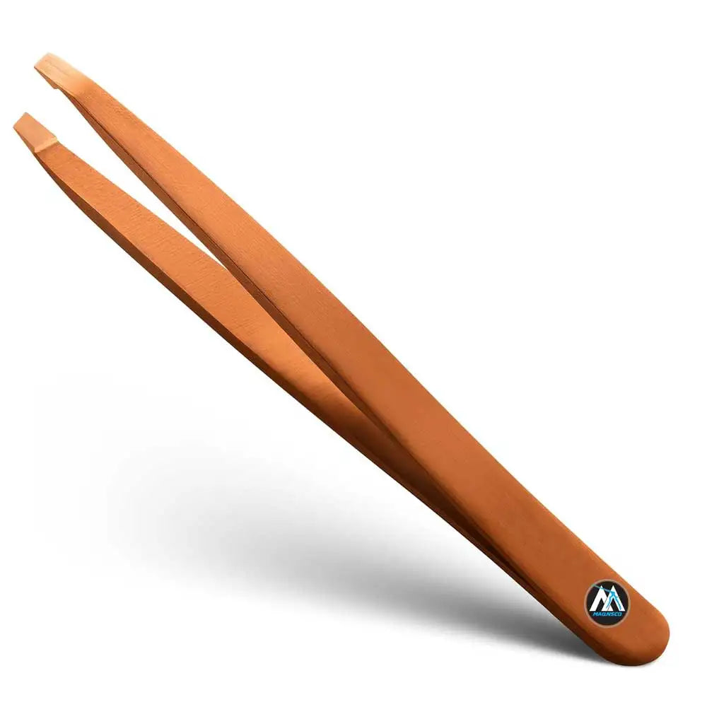 Handmade Precision Eyelash Tweezers for Women and Men Stainless Steel Facial Hair Removal Tool for Eyebrow Grooming