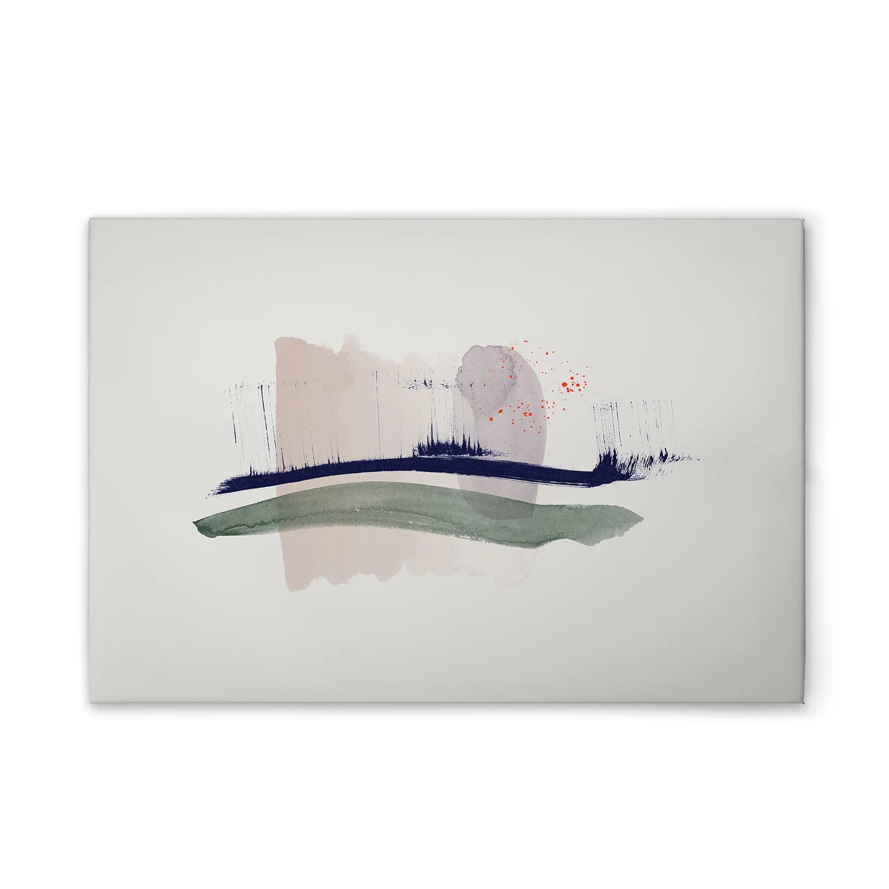 Made In Germany - Home Decor Canvas Picture Abstract Art - Wall Painting Mural In Colourful And White - Stretcher Frame Art