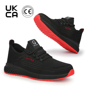 GUYISA High-quality All-season Wear-resistant Fashion Men's Oversized Steel Toe Safety Work Shoes