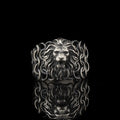 King Lion Ring 925 Sterling Silver Men Ring Jewelry Black Ring Mens Classic Men RingFrom Turkey Lion Ring