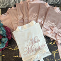 Personalized Bride & Bridesmaid Robe Embroidered Proposal Kimonos Team Bride Bridal Shower Party Gift