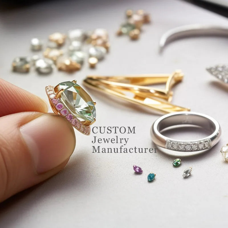 Fashion OEM ODM Ring Sterling Silver Zircon Custom Jewelry Manufacturers