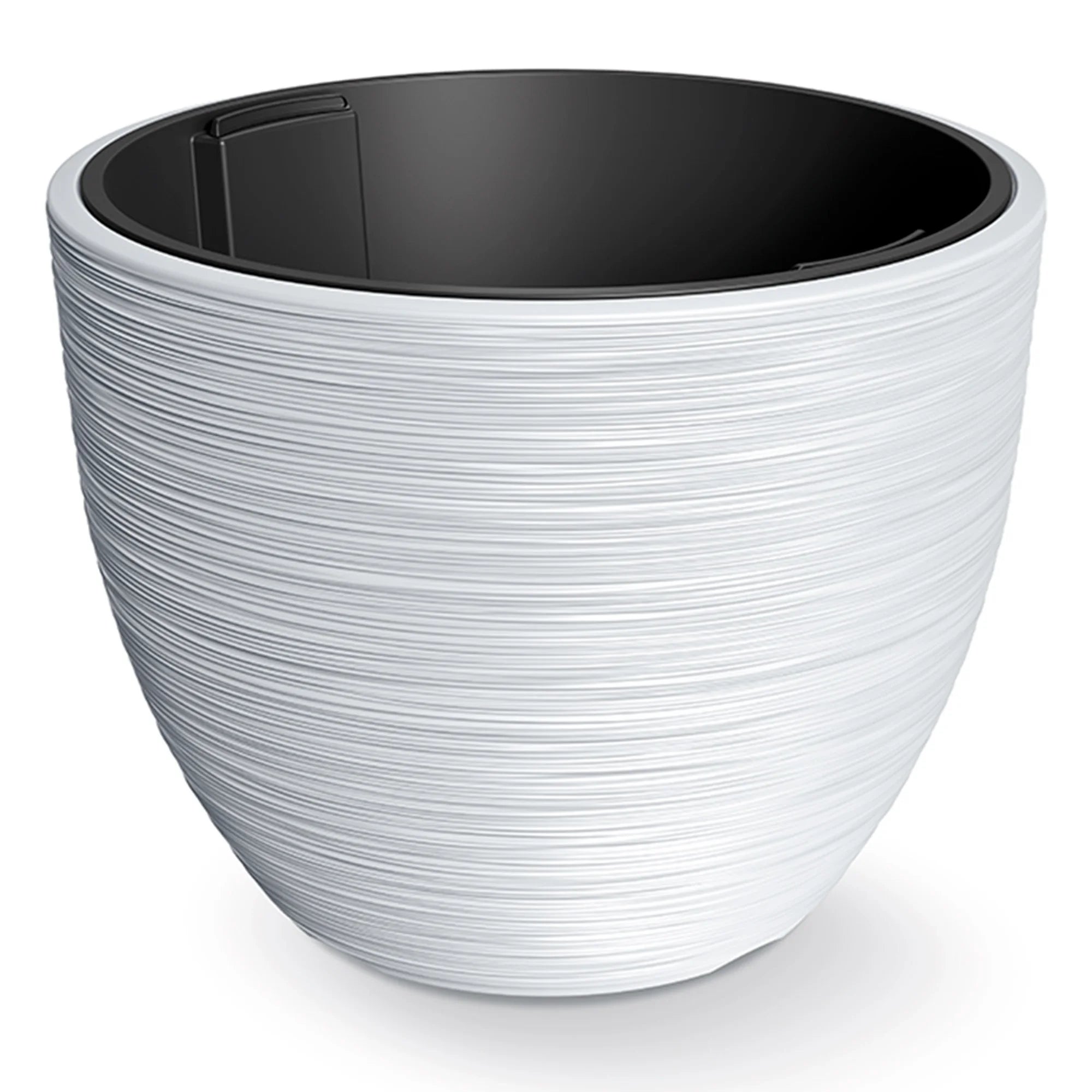 White flower pot with reservoir FURU collection 56.9 x 56.9 x 44.5 cm capacity of 92 L.