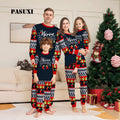 PASUXI 2025 New Family Matching Christmas Pajamas Set for Women Men Kids Babies - Cozy Fleece Holiday PJs with Letter Print
