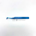 Diamond Grip Blue Stainless-Steel Precision Anti-Static Eyelash Extension Tweezers 2D-6D Volume Tweezers for False Lashes Custom