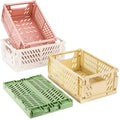 Wholesale Customized OEM ODM Modern Office Organizer Eco-Friendly BPA Free Stacked Collapsible Foldable Storage Crate