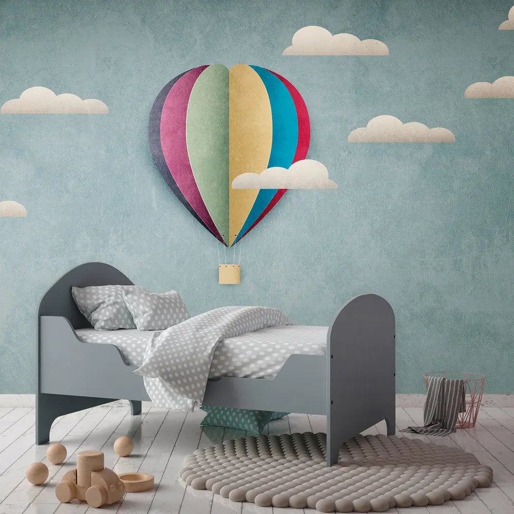 Made in Germany Photo Wallpaper Murals Sky Blue White Red Yellow Non Woven Vinyl Wall Mural Modern for Hotel - 371 x 280 m