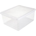 Storage boxes Plastic Natural Transparent 39 x 33.5 x 18 cm