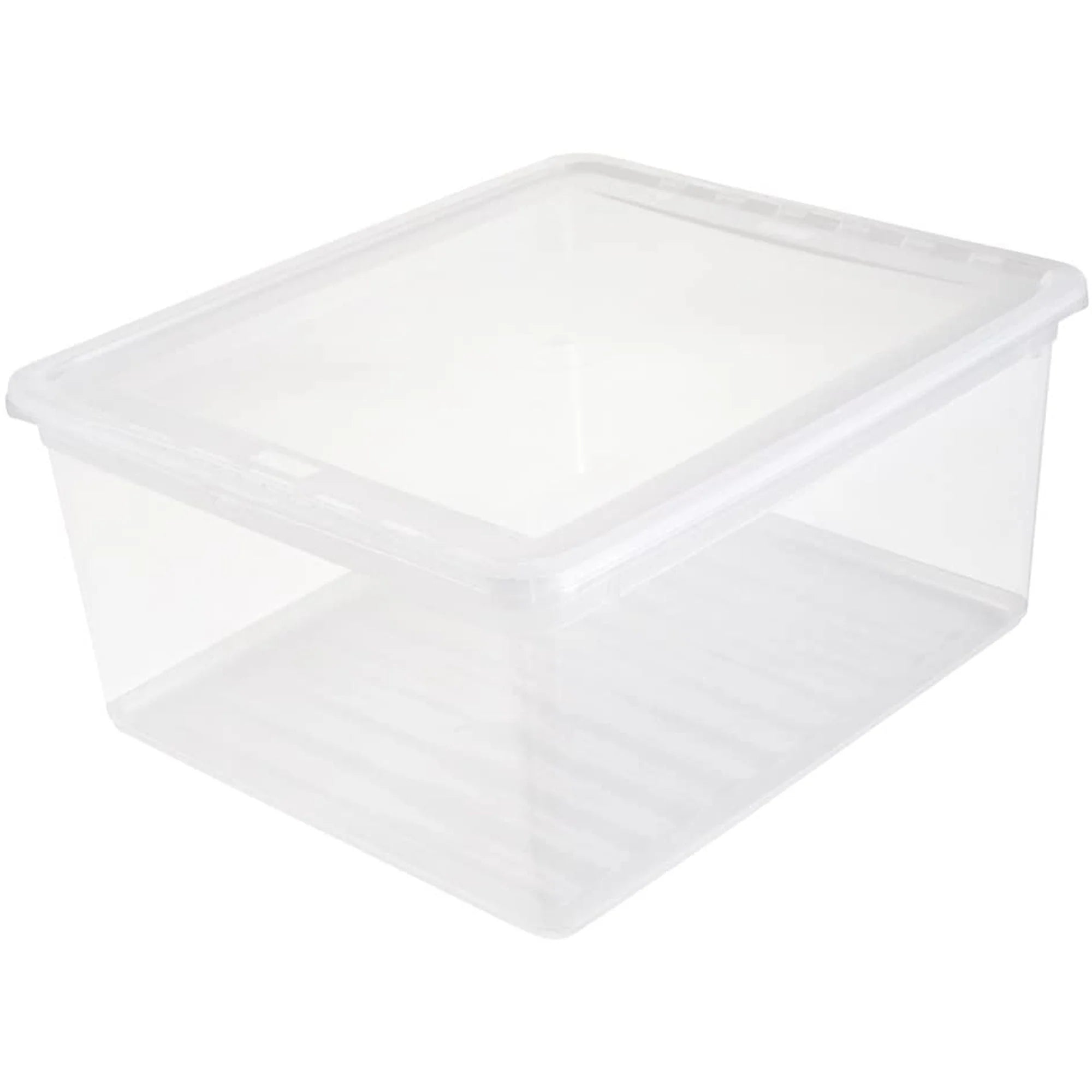 Storage boxes Plastic Natural Transparent 39 x 33.5 x 18 cm