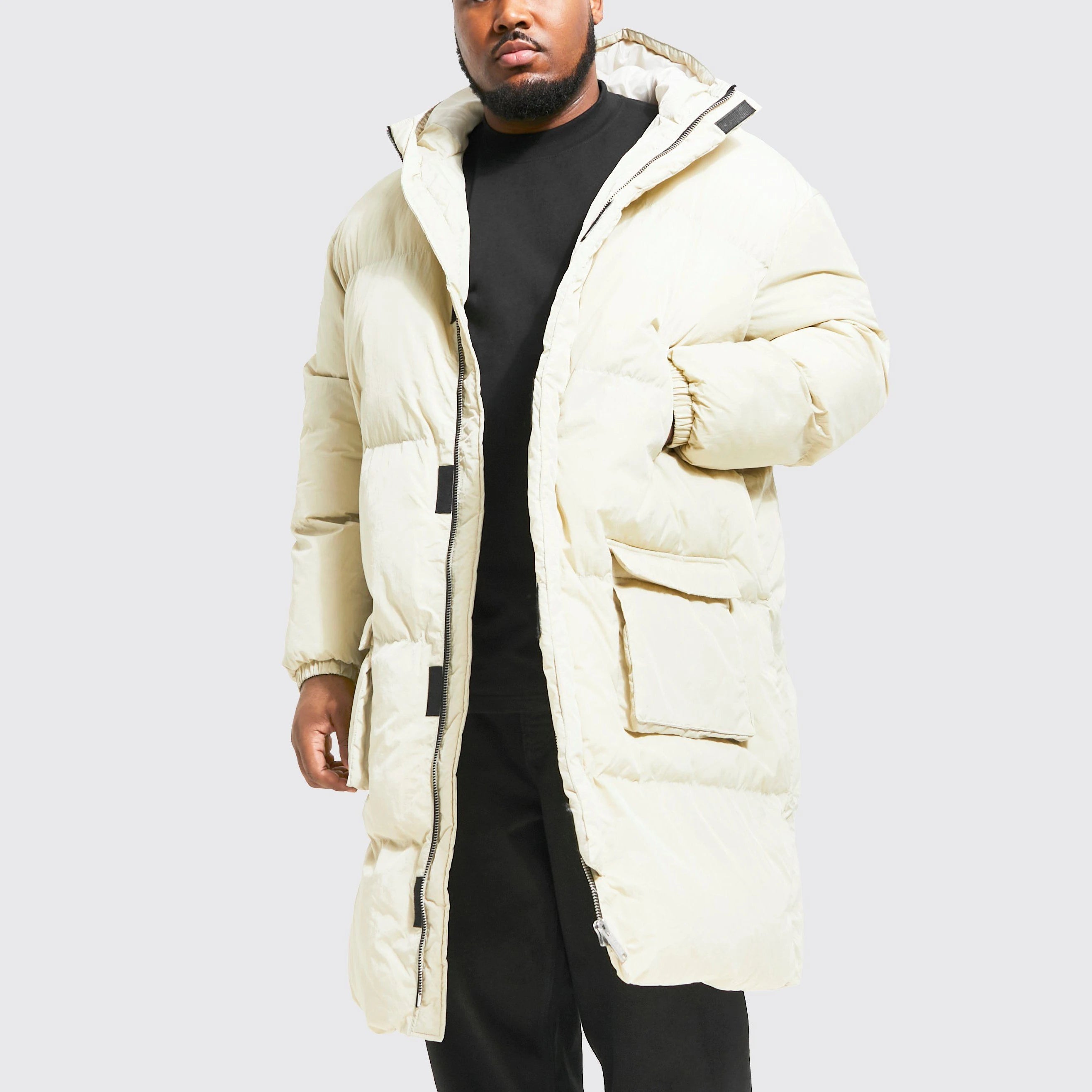 Mens Down Jacket Puffer Coat Packable Warm Insulation & Lightweight