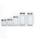 Factory in Stock Wholesale Wide Mouth Storage Bottle Honey Food Glass Mason Jars With Split Body Screw Lid