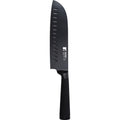 SANTOKU KNIFE 17.5CM STAINLESS STEEL BLACK BLADE BG