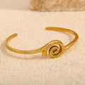 Dreamshow Donut Waterproof Bangles 18k Gold Plated Jewelry Fashion Cuff Bangle Stainless Steel Jewelry MegaBDM