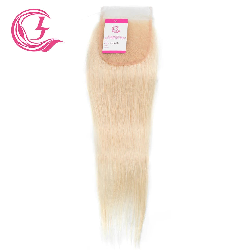 CLJhair 613 Blonde Straight 4x4 Top Lace Closure Human Hair Closure Lace