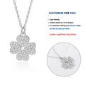 FDXZ-235 925 Sterling Silver Four Leaf Clover Shaped Full Diamond Pendant Necklace Fashion Exquisite Jewelry Suitable for Women