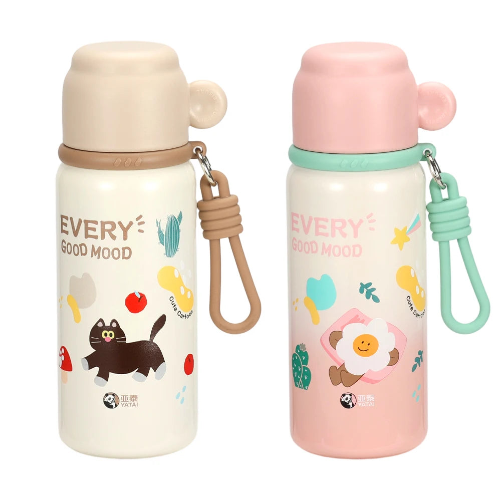 YATAI 500ML Travel Mug Stainless Steel Double Wall Insulated Bpa Free Children Water Bottle School with Lid and Handle