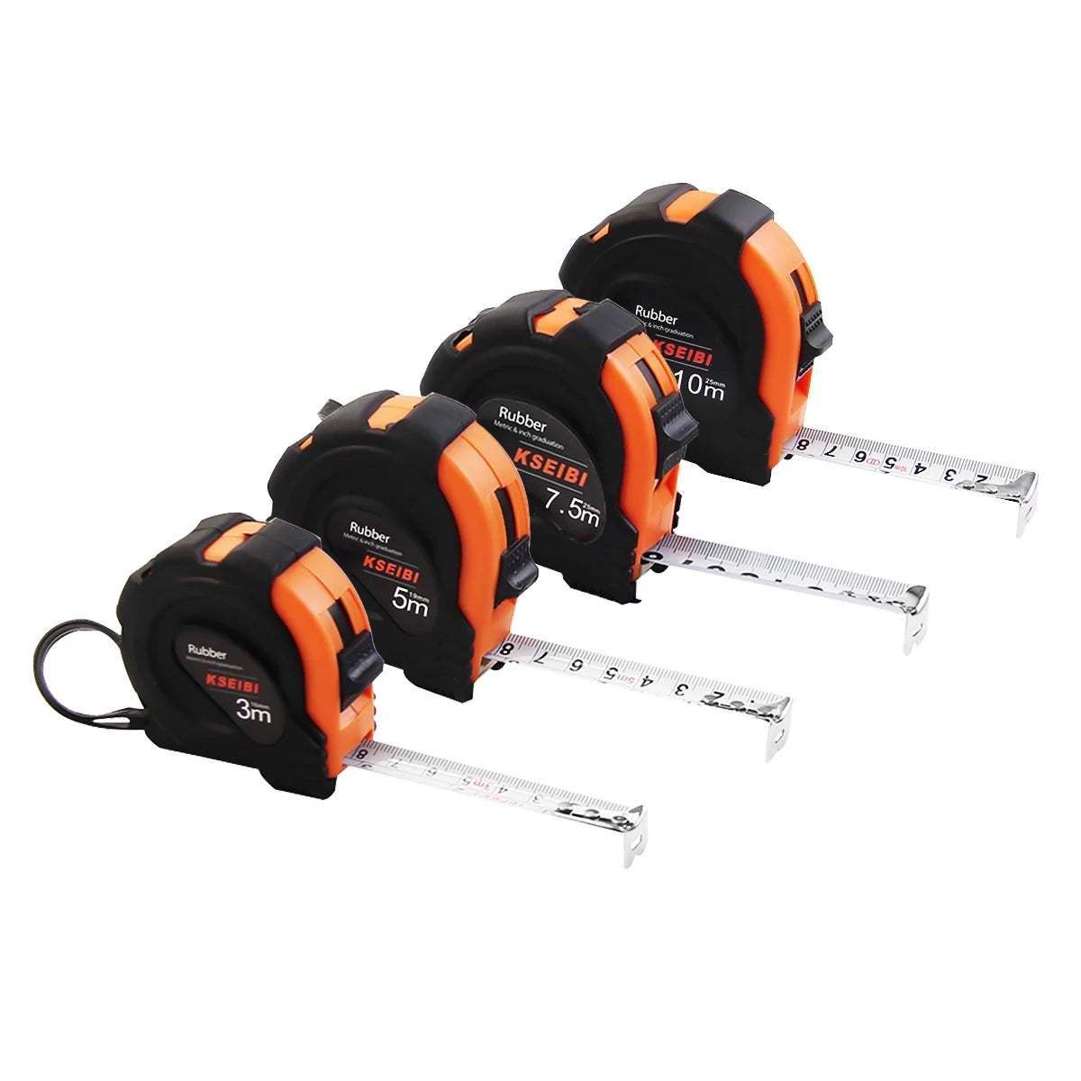 KSEIBI High Quality Measuring Tapes Ecopro Plastic Shell for Length Measuring Tool Durable Steel Tape Measure Hand Tool Factory