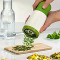 Manual Herb & Vegetable Cutter Uncharged Plastic Spice Grinder Parsley Shredder Chili Chopper Handheld Kitchen Tool for Spices