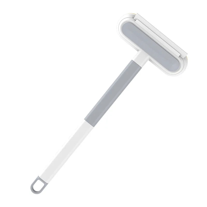 Dual-Use Household Window Cleaning Brush Long Handle No Disassembly Double-Sided Dry Wet Wiper Made of Durable PP Material