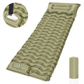 Customizable Outdoor Camping Mattress Foldable Inflatable Sleeping Pad with Pillow Built-in Foot Pump for Camping