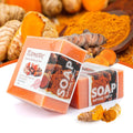 Custom Natural Organic Handmade Soap for Body Whitening Soap Bar Wholesale Hand Made Turmeric Tumeric Soap