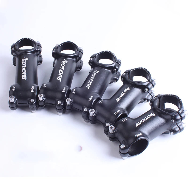 BUCKLOS Customizable Bicycle Stem 60/70/80/90/100mm Short Aluminum Bicycle Stem