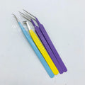Precision 6mm 45 Degree Stainless Steel Eyelash Tweezers Pointed Volume Isolation Beauty Tools