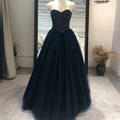 Jancember RL141 Black First-rate Sweetheart Sleeveless Ball Gown Organza Wedding Dress