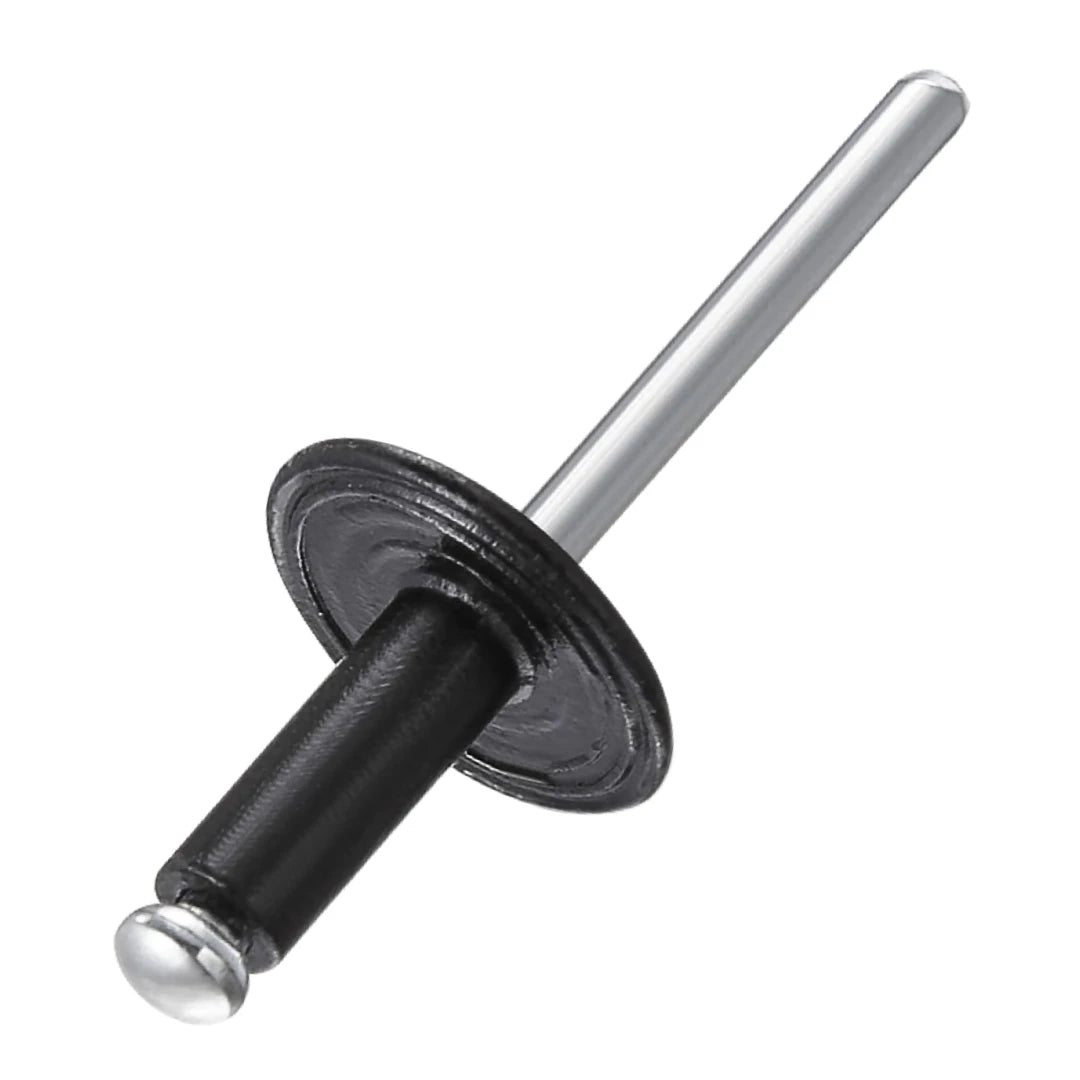 JSCREW Colored Aluminum Pop Rivet DIN7337 Waterproof Large Flange Black White Red Yellow Blue Customized Sizes
