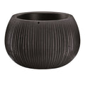Prosperplast BETON BOWL made of plastic WITH reservoir in black cement color 13.6 (height) x 18 (width) x 18 (depth) cms